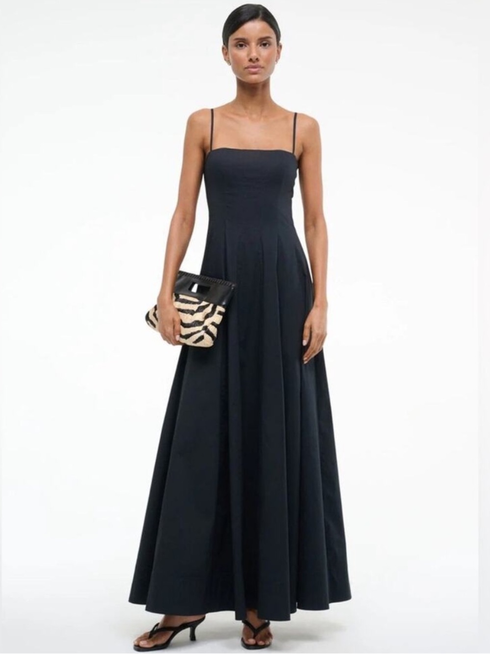 Staud Wylie Maxi Dress in Black 12